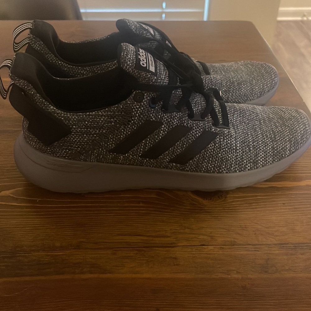 Grey cloudfoam mens adidas running tennis shoes